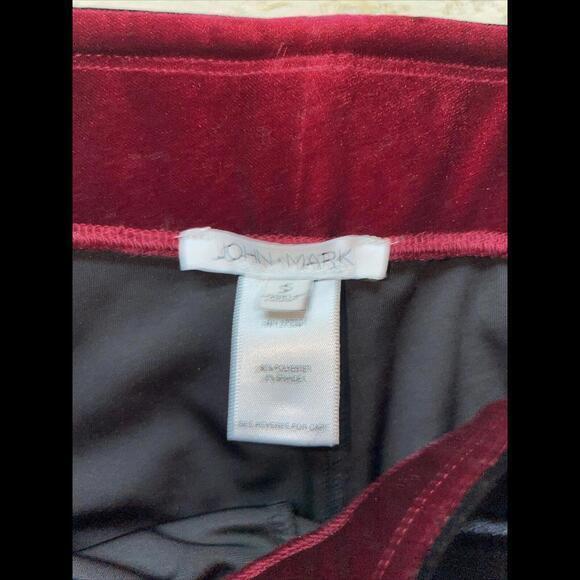 John Mark Black Velvet Velour Wide Leg Pants Formal Cocktail‎ S - Picture 2 of 7